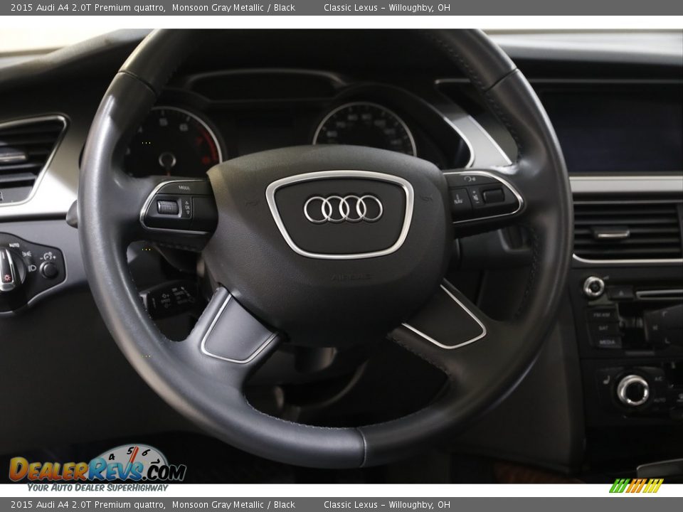 2015 Audi A4 2.0T Premium quattro Monsoon Gray Metallic / Black Photo #8