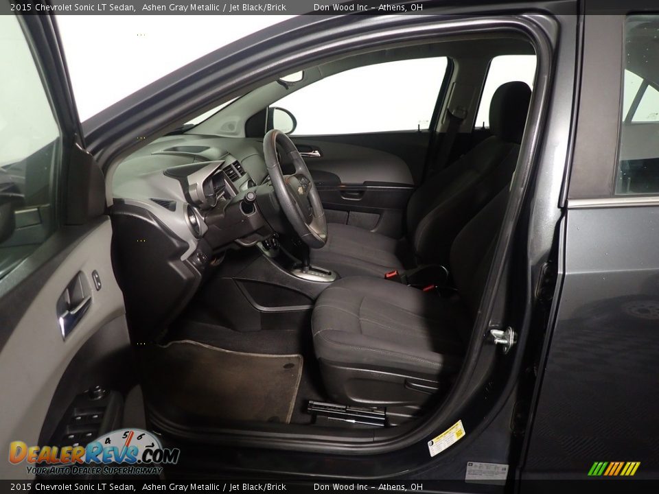 2015 Chevrolet Sonic LT Sedan Ashen Gray Metallic / Jet Black/Brick Photo #21