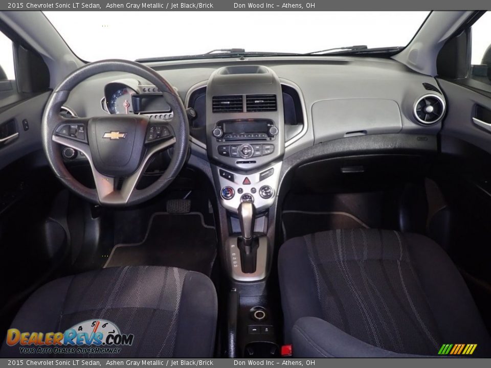 2015 Chevrolet Sonic LT Sedan Ashen Gray Metallic / Jet Black/Brick Photo #23
