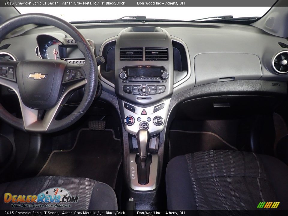2015 Chevrolet Sonic LT Sedan Ashen Gray Metallic / Jet Black/Brick Photo #24