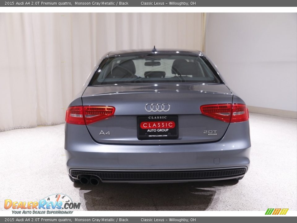 2015 Audi A4 2.0T Premium quattro Monsoon Gray Metallic / Black Photo #17