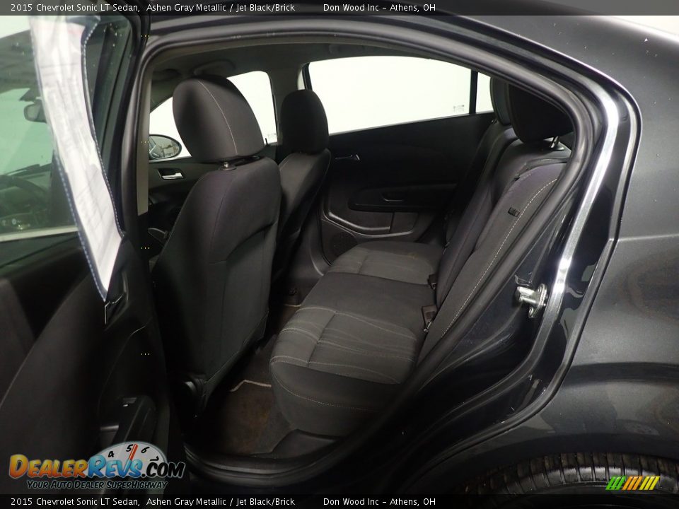 2015 Chevrolet Sonic LT Sedan Ashen Gray Metallic / Jet Black/Brick Photo #33