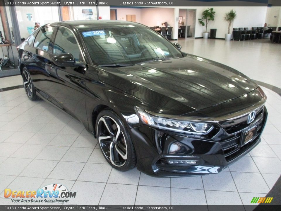 2018 Honda Accord Sport Sedan Crystal Black Pearl / Black Photo #3