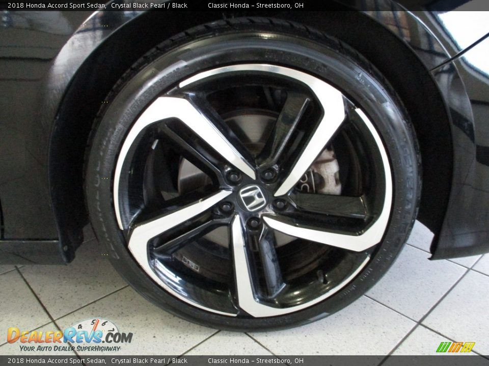 2018 Honda Accord Sport Sedan Crystal Black Pearl / Black Photo #5