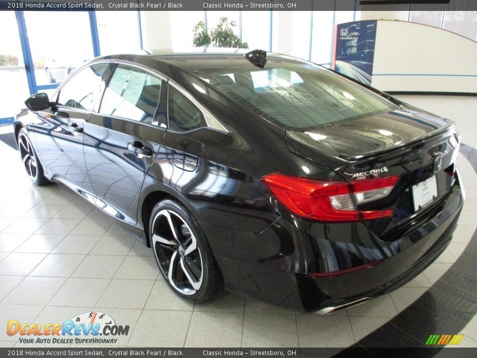 2018 Honda Accord Sport Sedan Crystal Black Pearl / Black Photo #9
