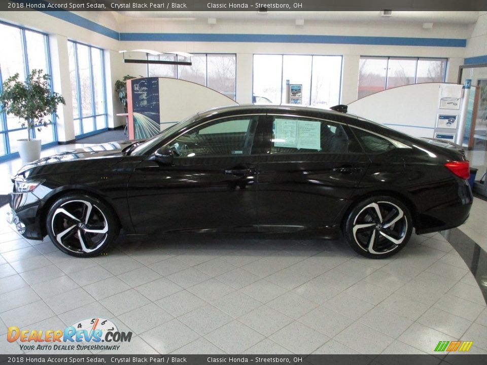 2018 Honda Accord Sport Sedan Crystal Black Pearl / Black Photo #10
