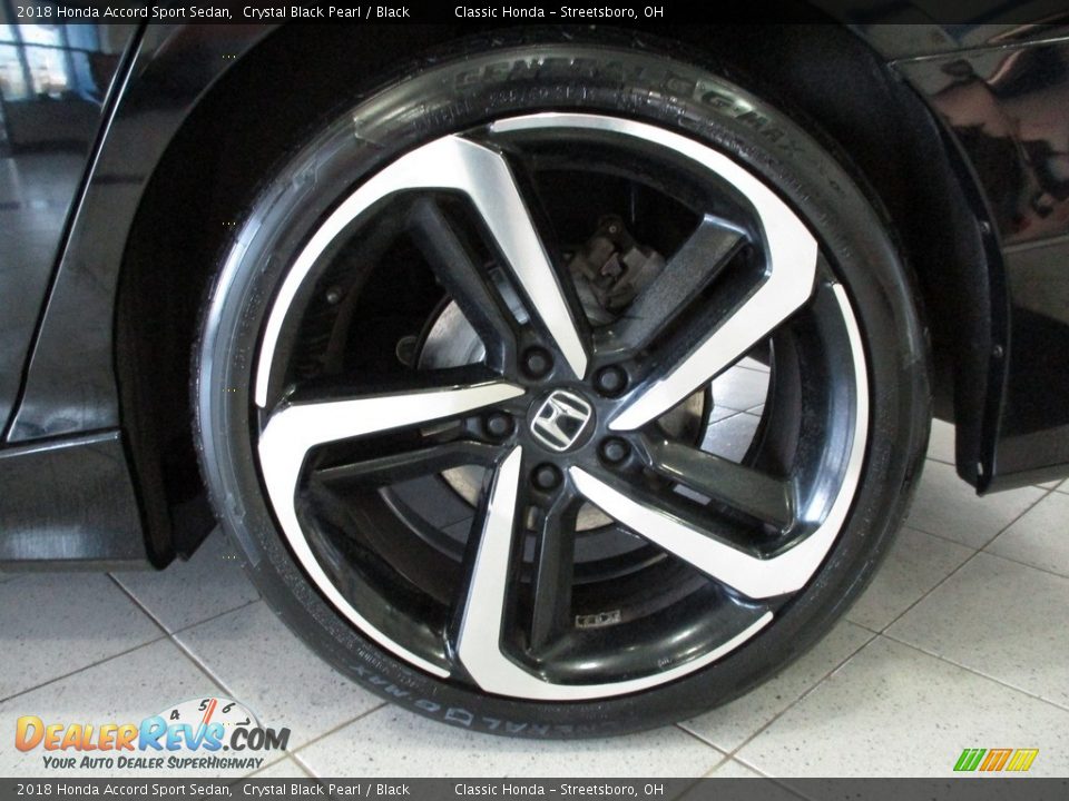 2018 Honda Accord Sport Sedan Crystal Black Pearl / Black Photo #11