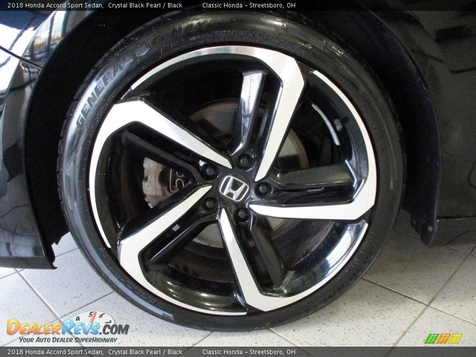 2018 Honda Accord Sport Sedan Crystal Black Pearl / Black Photo #12