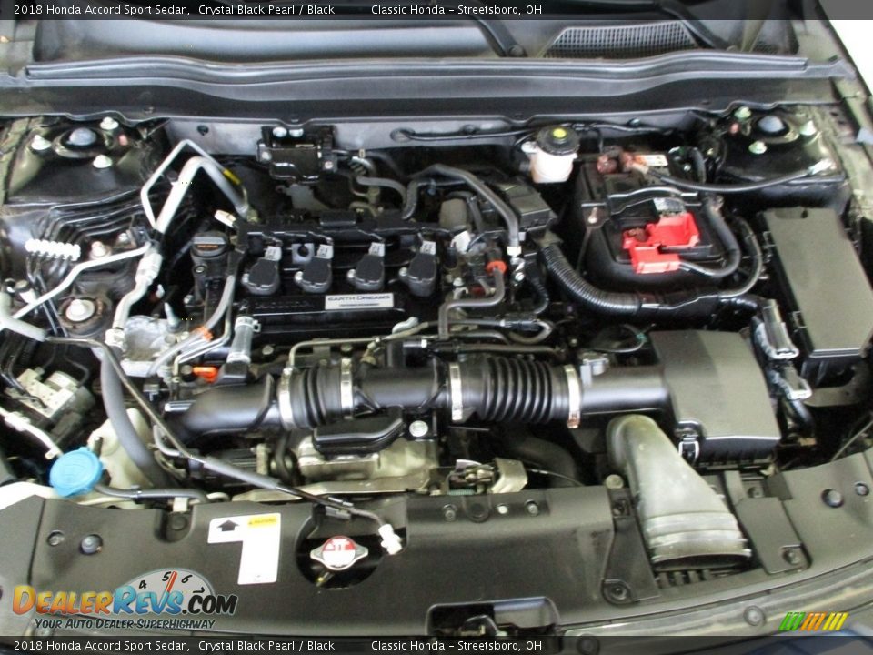 2018 Honda Accord Sport Sedan Crystal Black Pearl / Black Photo #16