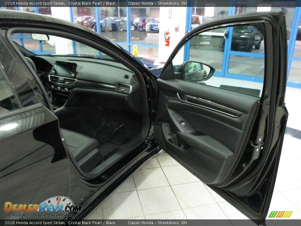 2018 Honda Accord Sport Sedan Crystal Black Pearl / Black Photo #17