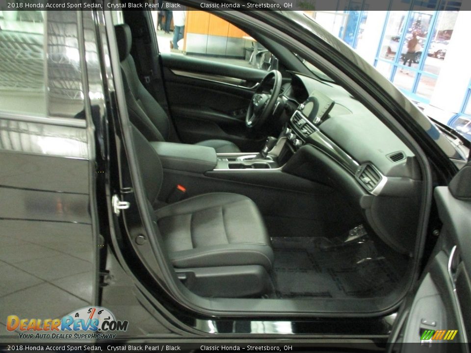 2018 Honda Accord Sport Sedan Crystal Black Pearl / Black Photo #18