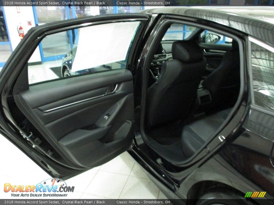 2018 Honda Accord Sport Sedan Crystal Black Pearl / Black Photo #24