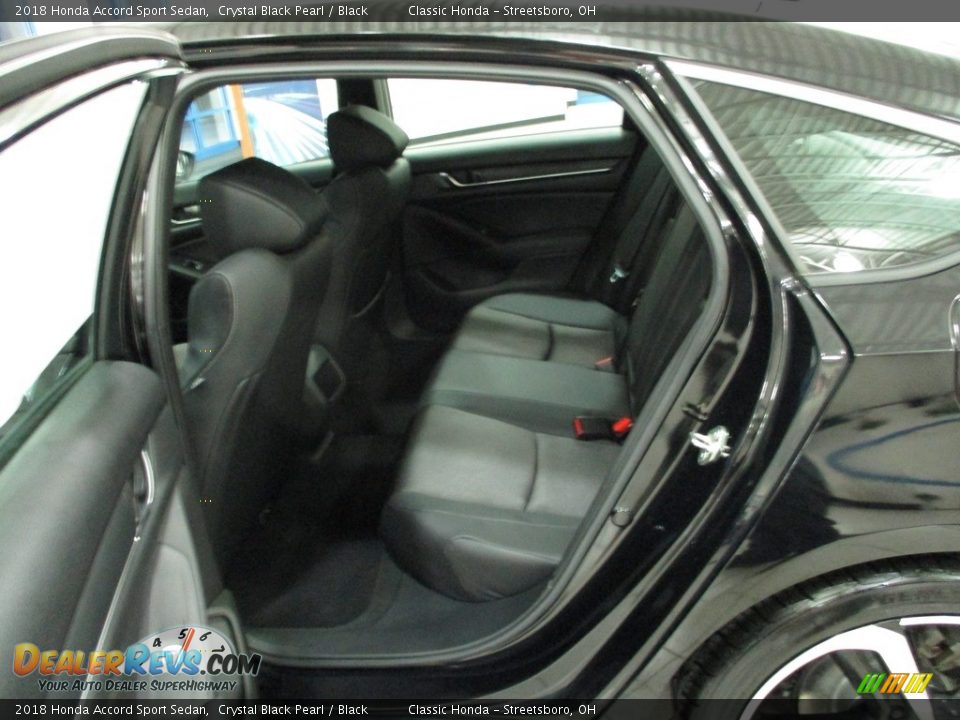 2018 Honda Accord Sport Sedan Crystal Black Pearl / Black Photo #25