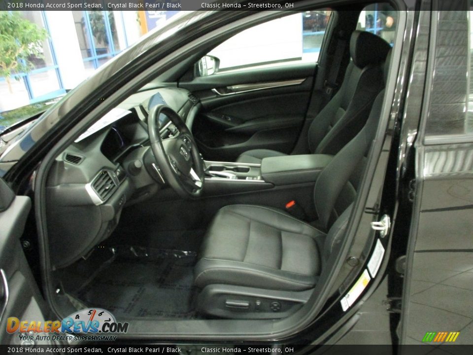 2018 Honda Accord Sport Sedan Crystal Black Pearl / Black Photo #28