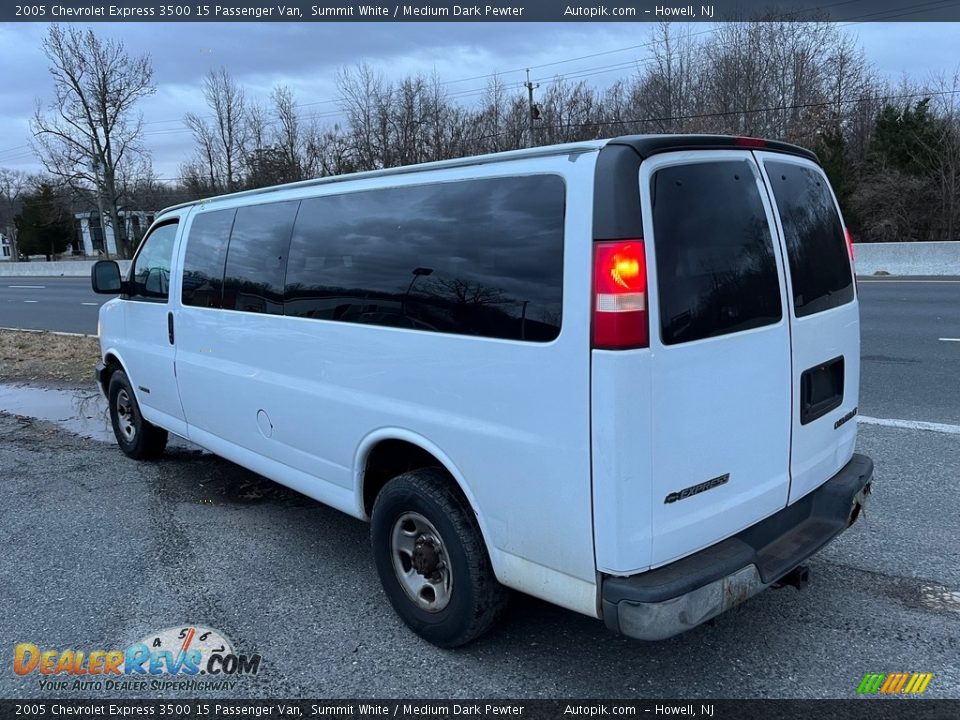 2005 Chevrolet Express 3500 15 Passenger Van Summit White / Medium Dark Pewter Photo #5