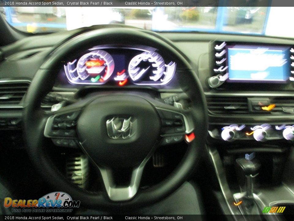 2018 Honda Accord Sport Sedan Crystal Black Pearl / Black Photo #31