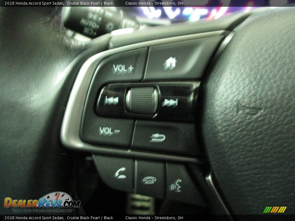 2018 Honda Accord Sport Sedan Crystal Black Pearl / Black Photo #32
