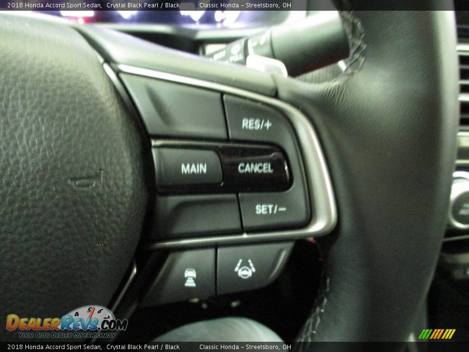 2018 Honda Accord Sport Sedan Crystal Black Pearl / Black Photo #33