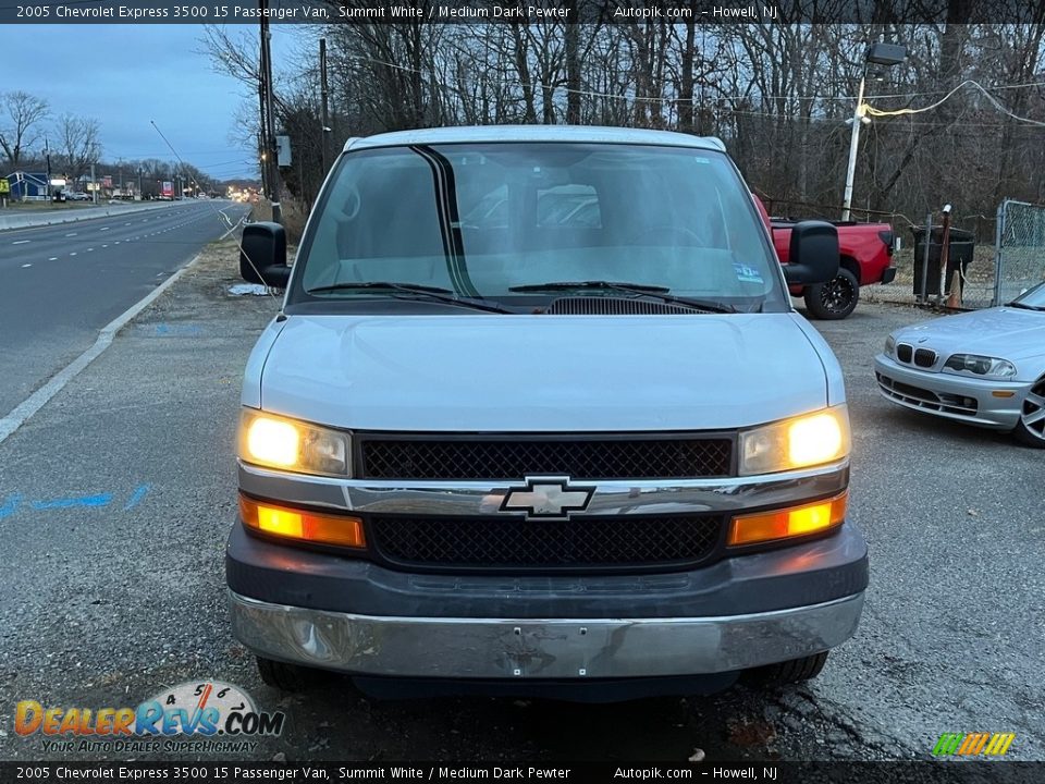 2005 Chevrolet Express 3500 15 Passenger Van Summit White / Medium Dark Pewter Photo #10