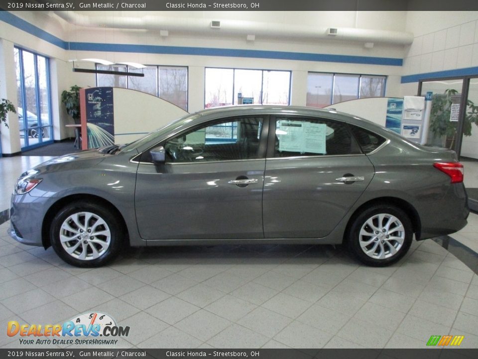 2019 Nissan Sentra SV Gun Metallic / Charcoal Photo #10