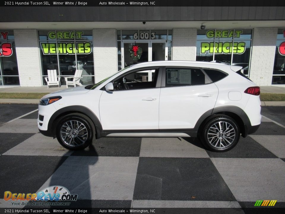 2021 Hyundai Tucson SEL Winter White / Beige Photo #1