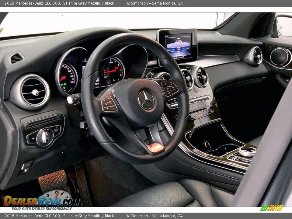 2018 Mercedes-Benz GLC 300 Selenite Grey Metallic / Black Photo #14