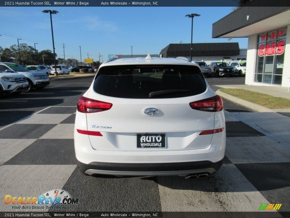 2021 Hyundai Tucson SEL Winter White / Beige Photo #4