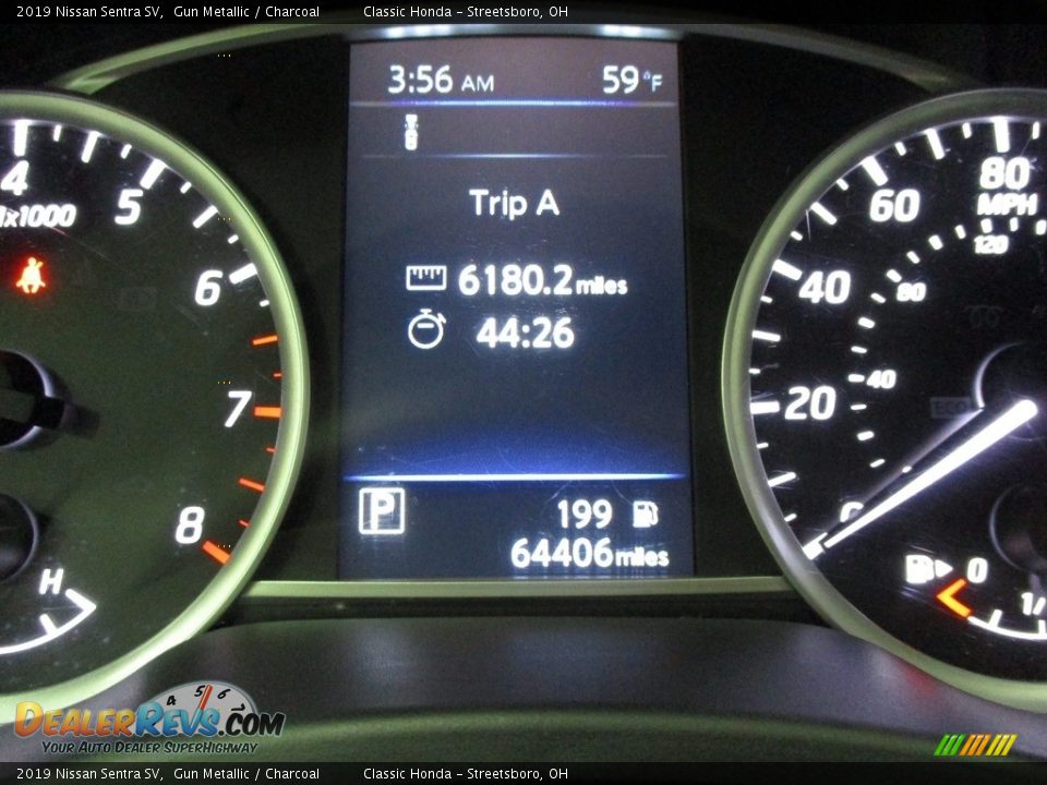 2019 Nissan Sentra SV Gun Metallic / Charcoal Photo #31