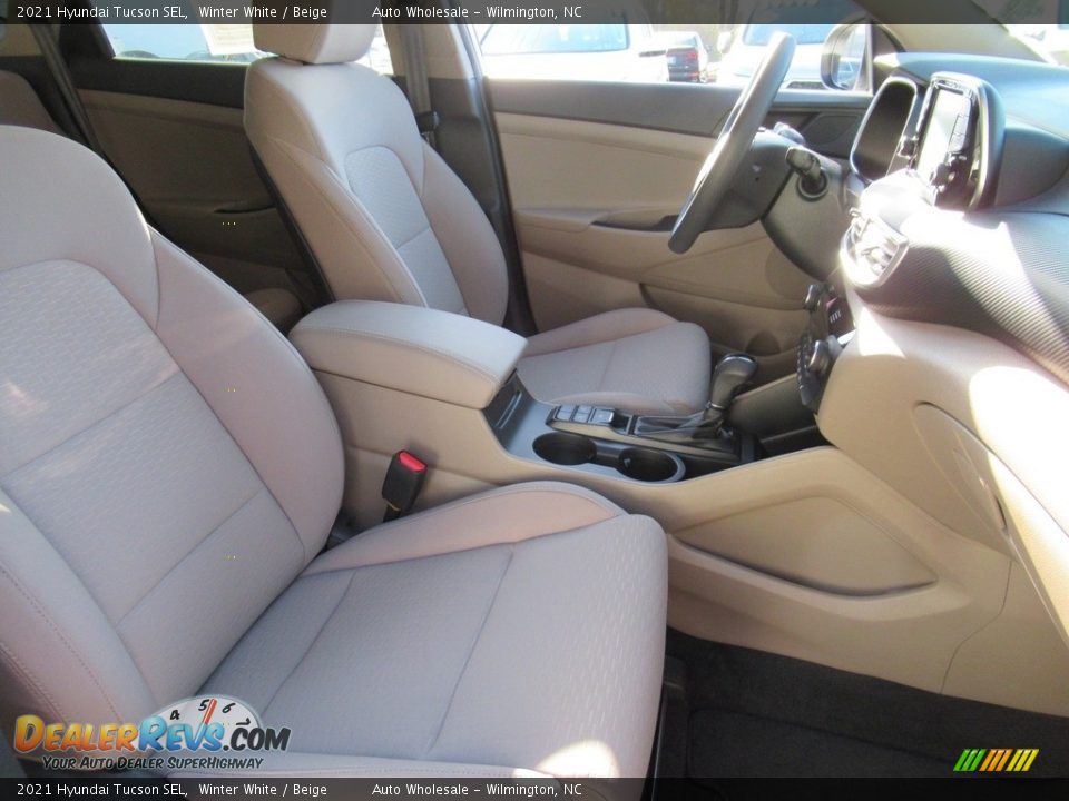 2021 Hyundai Tucson SEL Winter White / Beige Photo #13