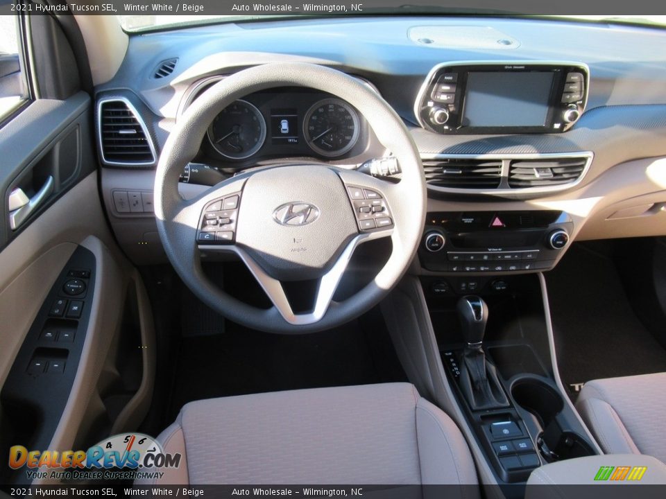 2021 Hyundai Tucson SEL Winter White / Beige Photo #15