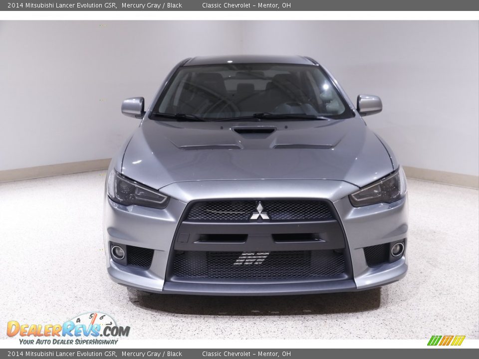 2014 Mitsubishi Lancer Evolution GSR Mercury Gray / Black Photo #2