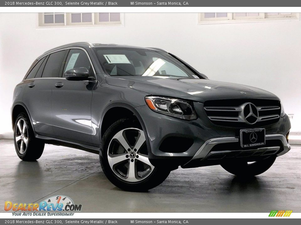 2018 Mercedes-Benz GLC 300 Selenite Grey Metallic / Black Photo #34