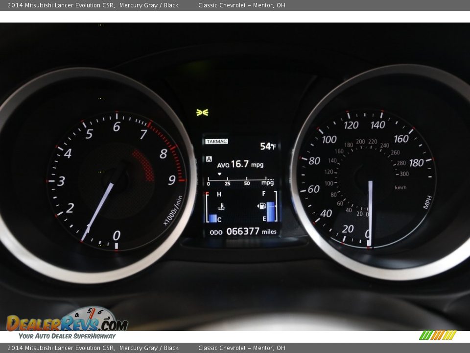 2014 Mitsubishi Lancer Evolution GSR Gauges Photo #10