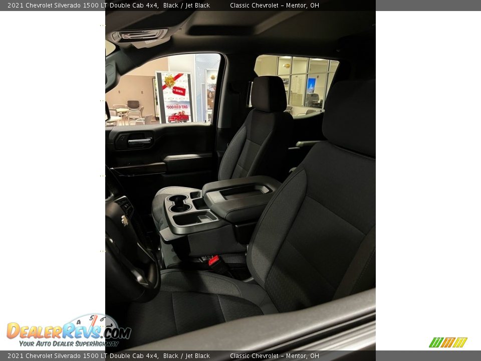 2021 Chevrolet Silverado 1500 LT Double Cab 4x4 Black / Jet Black Photo #3
