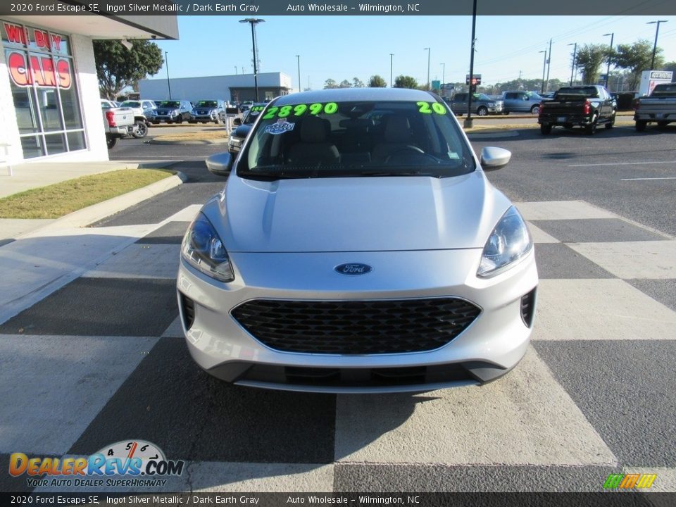 2020 Ford Escape SE Ingot Silver Metallic / Dark Earth Gray Photo #2