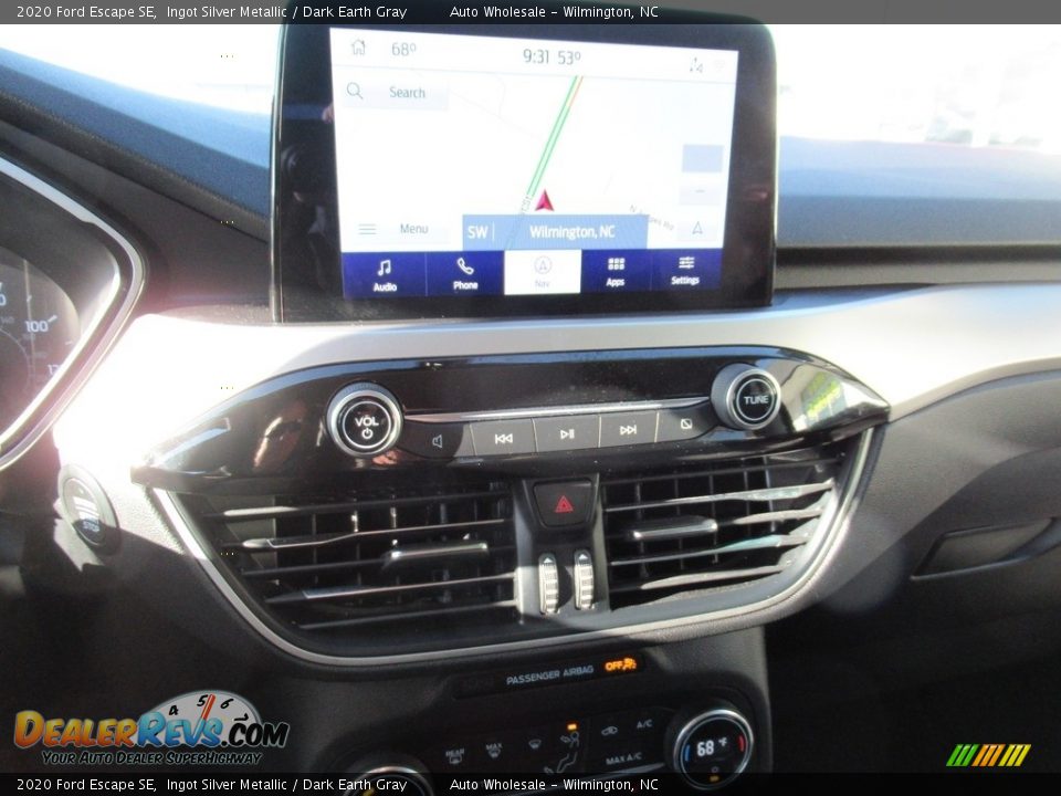 2020 Ford Escape SE Ingot Silver Metallic / Dark Earth Gray Photo #17