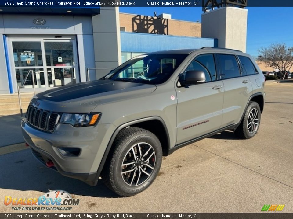 2021 Jeep Grand Cherokee Trailhawk 4x4 Sting-Gray / Ruby Red/Black Photo #1