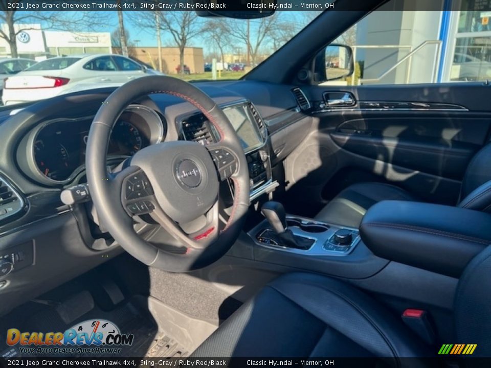 2021 Jeep Grand Cherokee Trailhawk 4x4 Sting-Gray / Ruby Red/Black Photo #3
