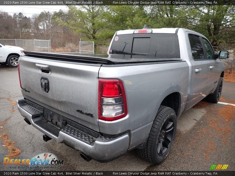 2020 Ram 1500 Lone Star Crew Cab 4x4 Billet Silver Metallic / Black Photo #4