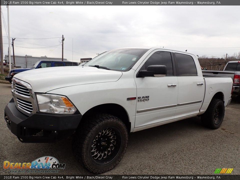 2018 Ram 1500 Big Horn Crew Cab 4x4 Bright White / Black/Diesel Gray Photo #1