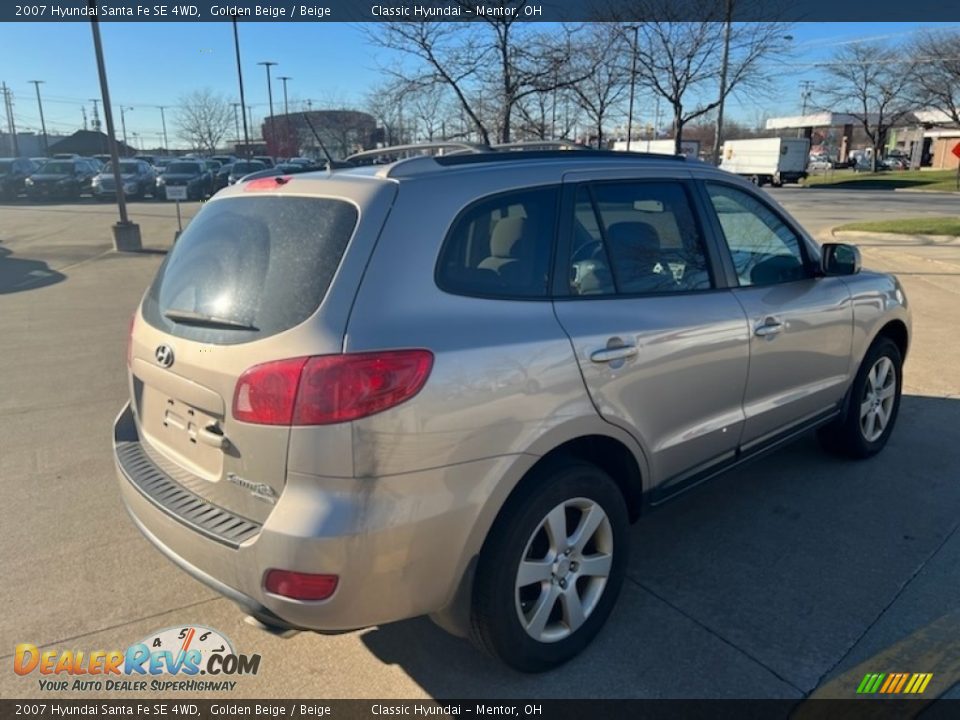 2007 Hyundai Santa Fe SE 4WD Golden Beige / Beige Photo #2