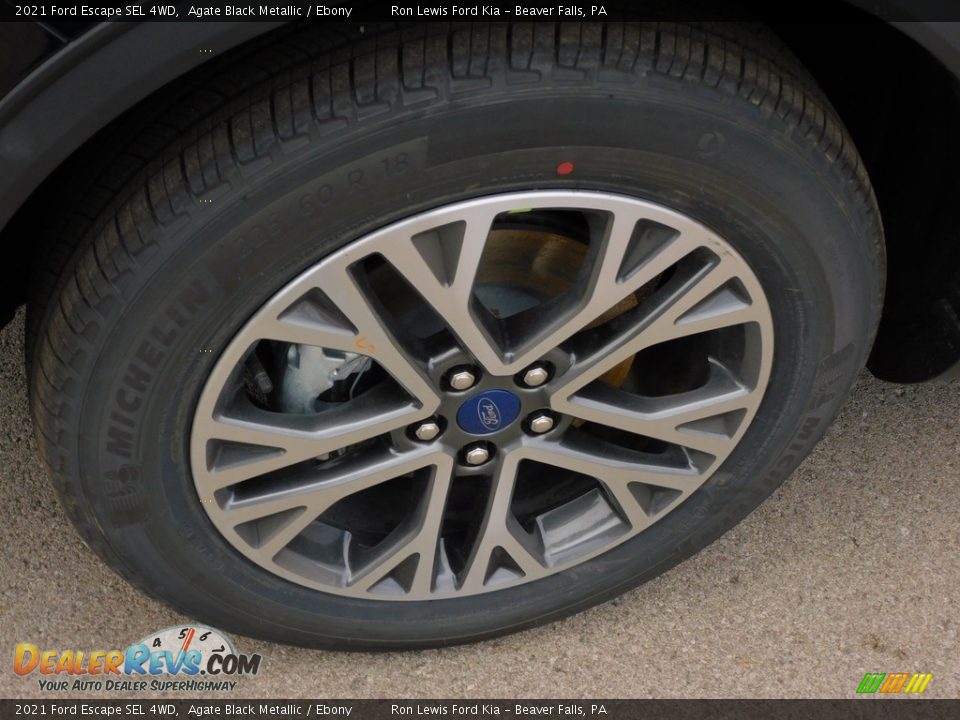 2021 Ford Escape SEL 4WD Agate Black Metallic / Ebony Photo #10
