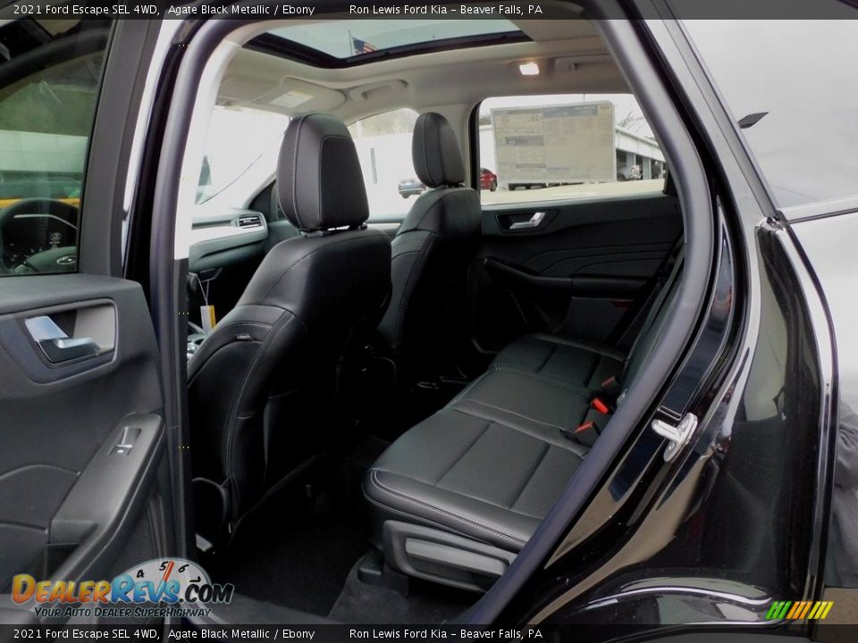 2021 Ford Escape SEL 4WD Agate Black Metallic / Ebony Photo #12
