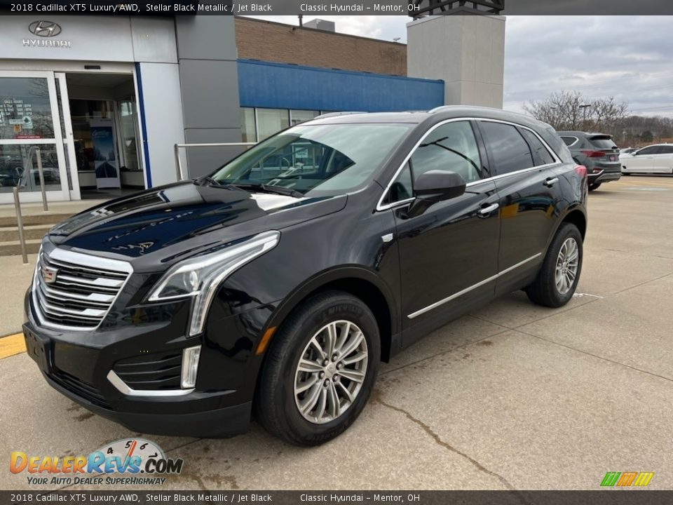 2018 Cadillac XT5 Luxury AWD Stellar Black Metallic / Jet Black Photo #1