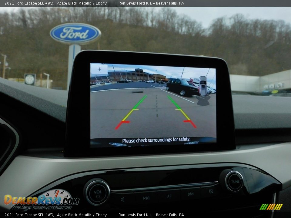 2021 Ford Escape SEL 4WD Agate Black Metallic / Ebony Photo #17