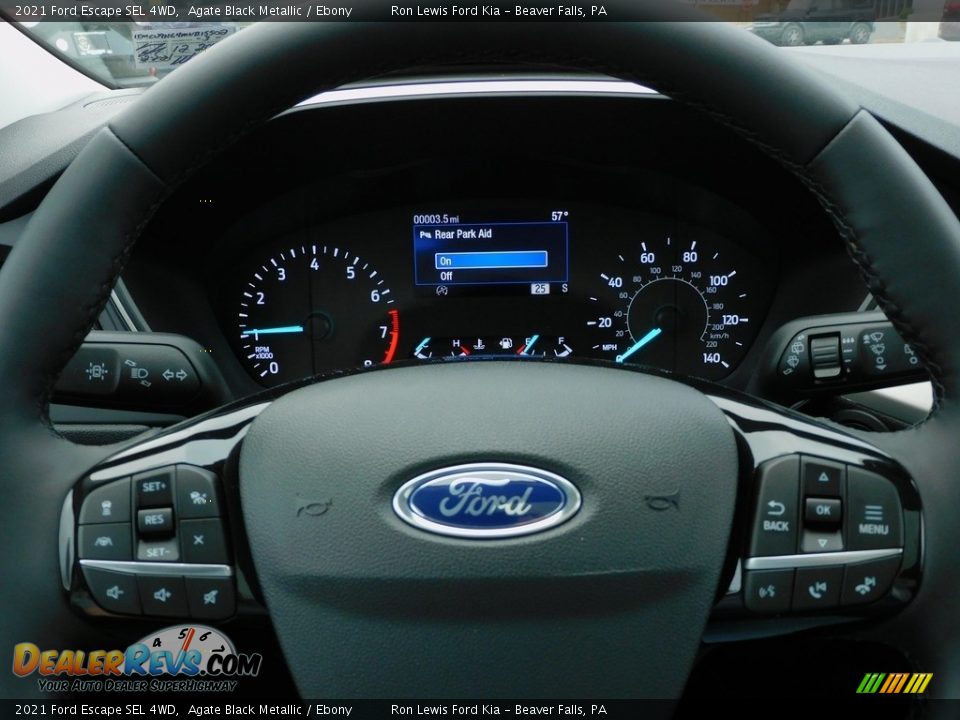 2021 Ford Escape SEL 4WD Agate Black Metallic / Ebony Photo #19