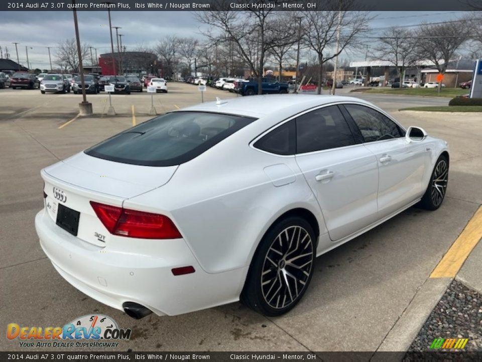 2014 Audi A7 3.0T quattro Premium Plus Ibis White / Nougat Brown Photo #2
