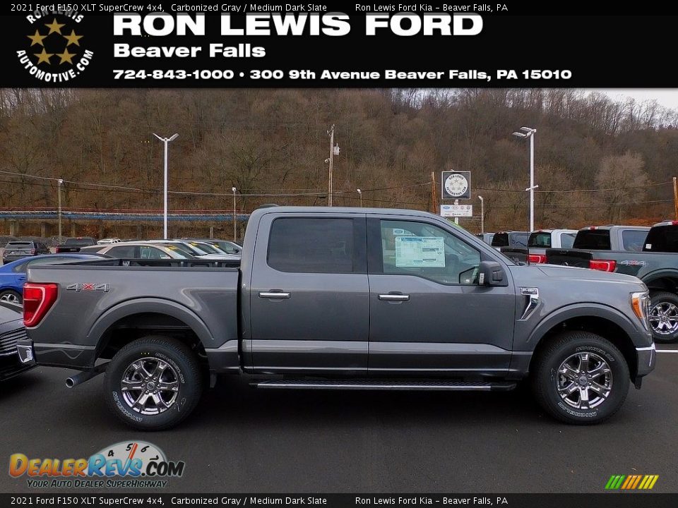 2021 Ford F150 XLT SuperCrew 4x4 Carbonized Gray / Medium Dark Slate Photo #1