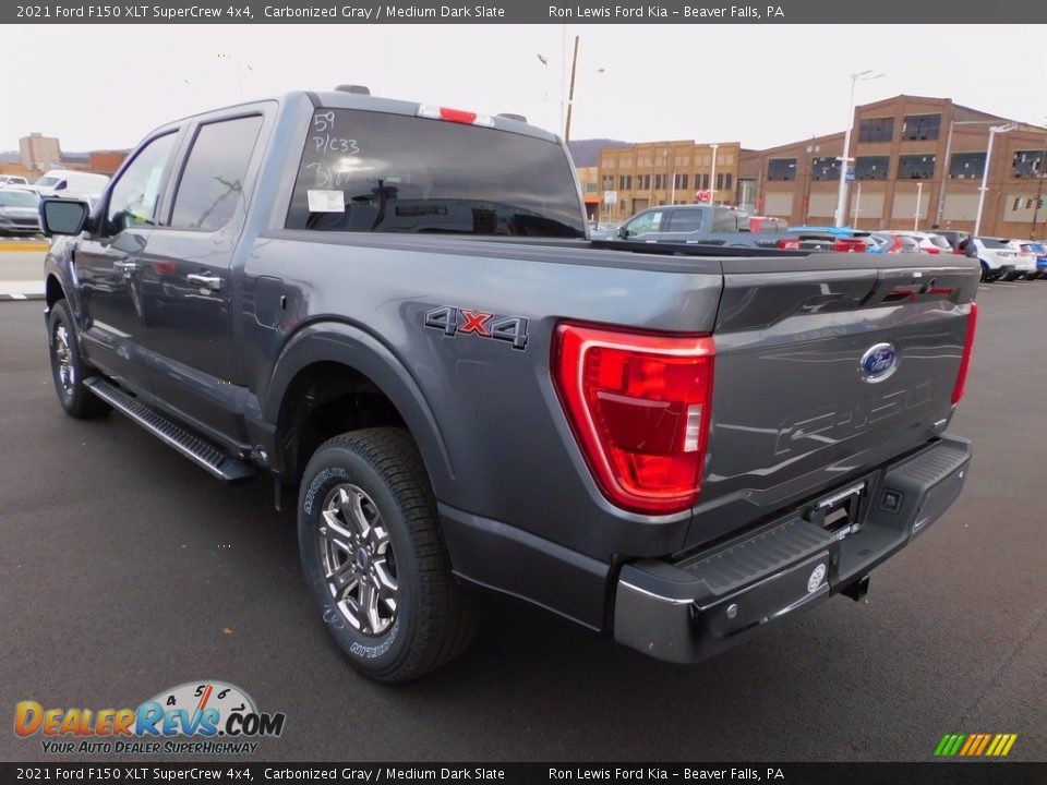 2021 Ford F150 XLT SuperCrew 4x4 Carbonized Gray / Medium Dark Slate Photo #5