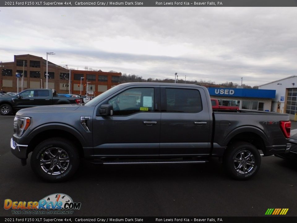 2021 Ford F150 XLT SuperCrew 4x4 Carbonized Gray / Medium Dark Slate Photo #6